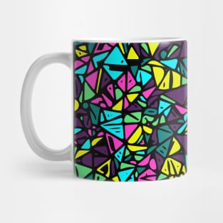 Abstract triangle colorful pattern Mug